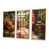 Toile avec cadre flottant or