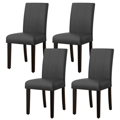 Modern Faux Leather Waterproof Upholstered Dining Chair