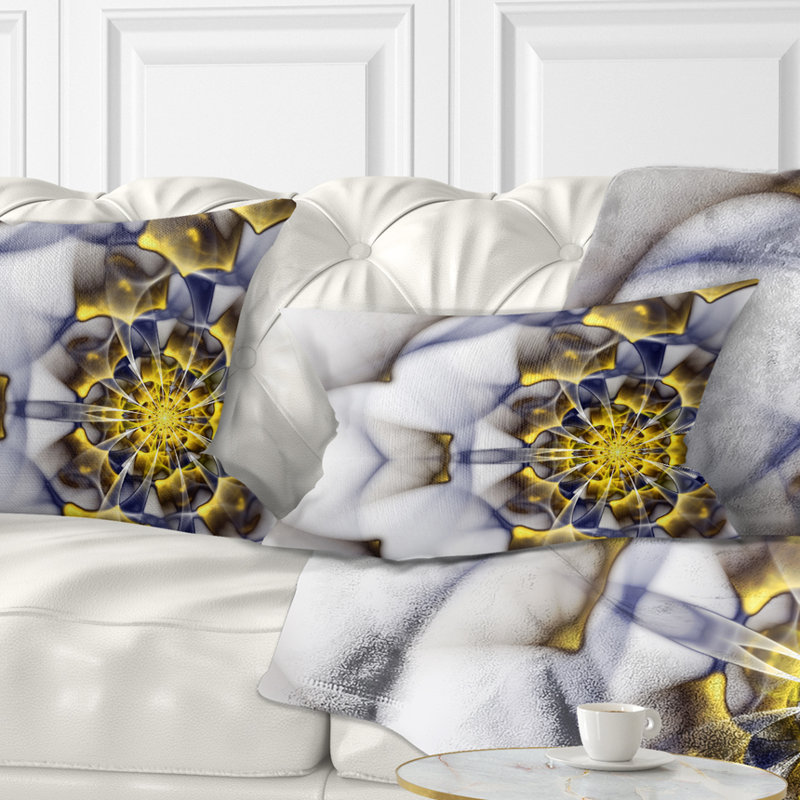 Coussin lombaire floral fractal
