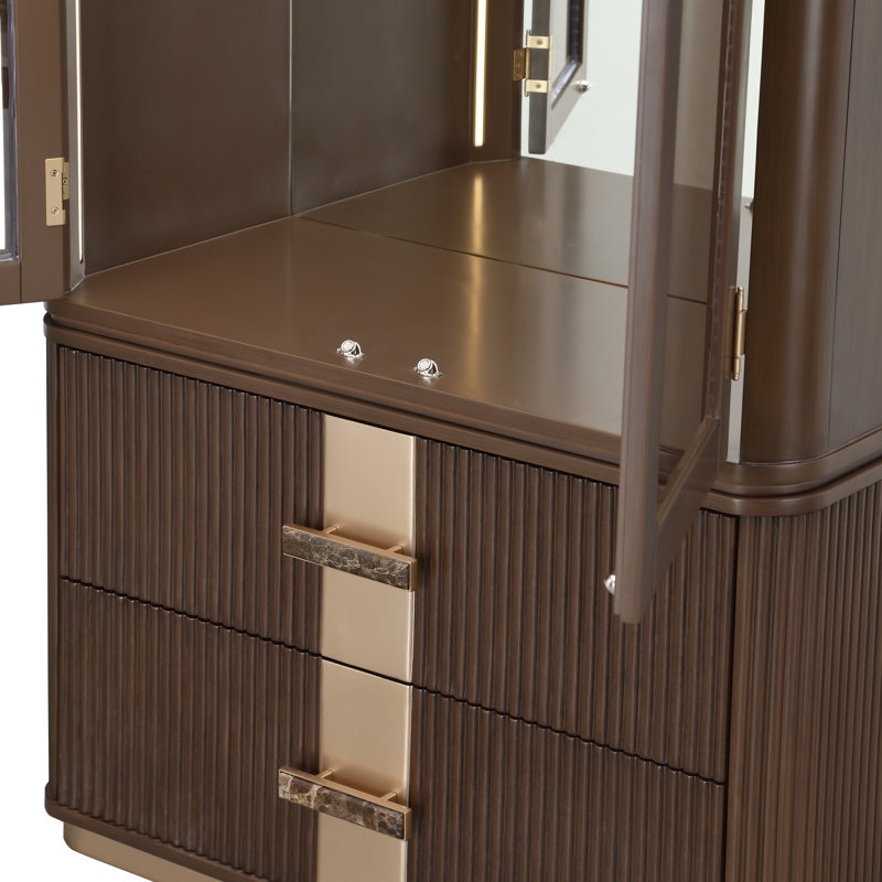 West Kensington Display Cabinet, Brown