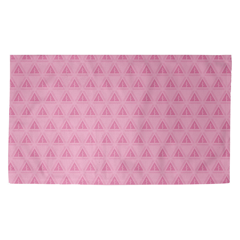 Tapis rose à motif d'arbres minimalistes Barbra, Rectangle 2 pi x 3 pi