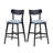 Set Of 2 Modern Wooden Bar Chairs, Upholstered Soft Kitchen Island Stools, Counter Height With Backrest, Ideal For Pub, Living Room, Restaurant, Comfortable And Stylish Seating Solution For Home-285928960
