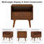 Table de chevet 22 po Mid-Century Modern-655672599-655672592