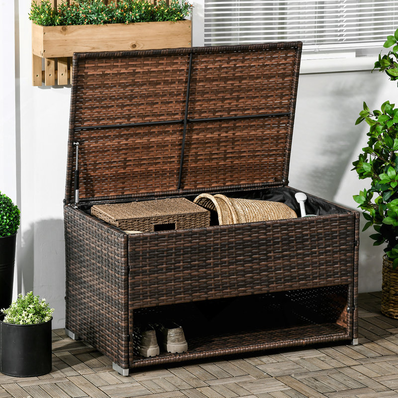 Boîte de rangement pour chaussures et rangement pour chaussures Outsunny, Brun