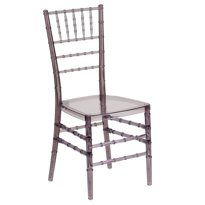 Chaise chiavari Elegance, Résine cristal fumé