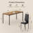 Modern 7-Piece Wood & Metal Dining Set For Kitchen & Dining Room-1001995143