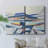 Blue Tectonic Movement I-Premium Gallery Wrapped Canvas -Ready to Hang