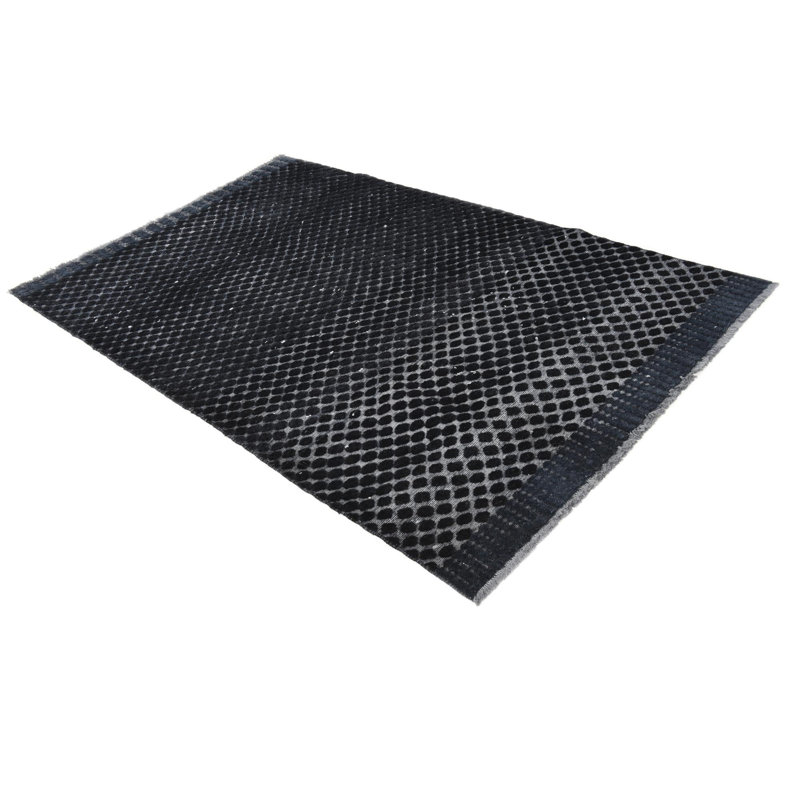 Tapis noir 5x8 Pham
