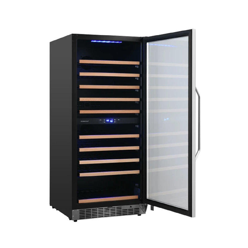EdgeStar Dual Zone 23.44'' 101 Bottle Wine Refrigerator with Reversible Door