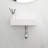 Wall Mounted Bathroom Sink 14.46x7.09 Inch - White Ceramic Rectangular, Stain , Low Water Absorption, Acid Resistance, Modern Captivating With Faucet Hole Mount Absorption Property, Enchantment