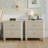 Nightstand with Fluted Top, 3 Drawers and Metal Handles-1921374182-1921374183