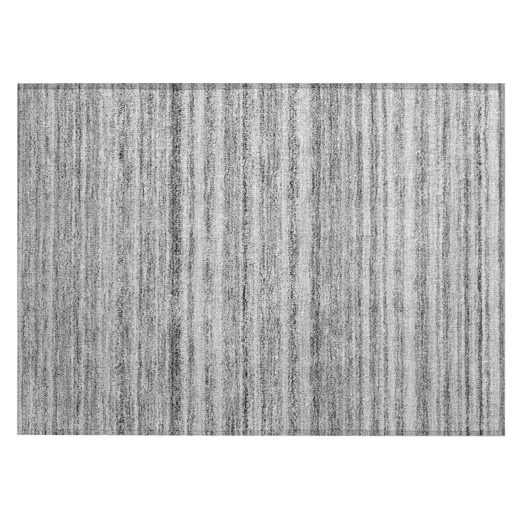 Ayslee Washable Striped Indoor / Outdoor Rug
