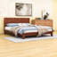 Base de lit plateforme en bois avec tête de lit-1382915590-1382915591