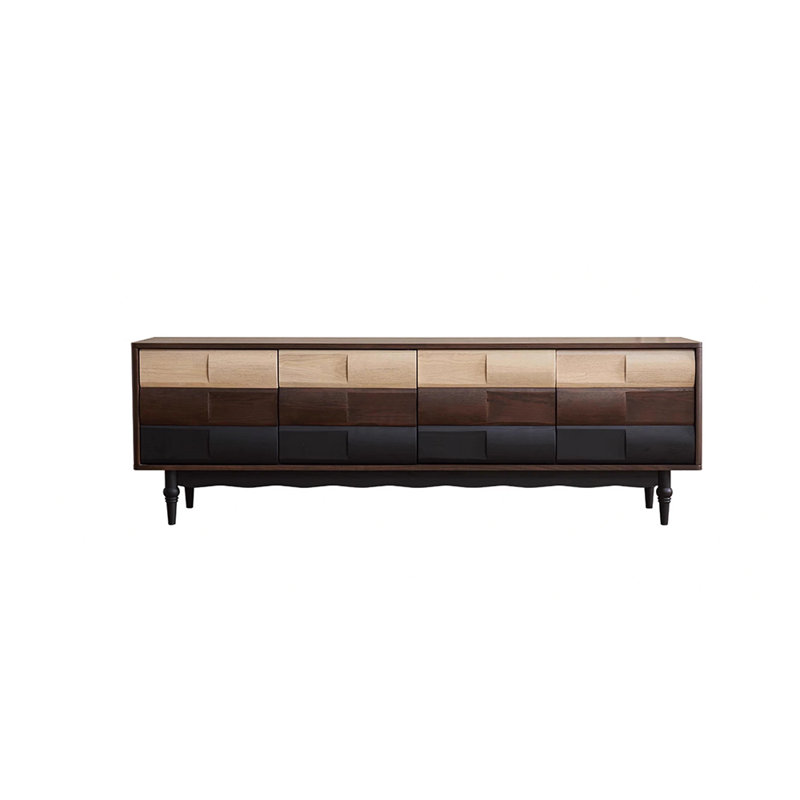 Meuble télé rétro de style français, 25.59”H x 86.61”W x 15.75”D