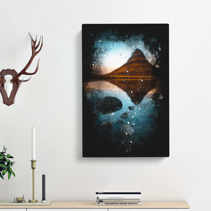 Kirkjufell Mountain in Iceland - Wrapped Canvas, 50cm H x 35cm W x 3cm D