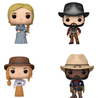 Funko Pop! Paquet de 4, 1883: Elsa Dutton, James Dutton, Margaret Dutton, Thomas # 1443 # 1444, # 1445, # 1448