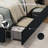 Full/Queen/King Bed Frame with Wingback Headboard - 4 Storage Drawers, Corduroy Upholstered, No Box Spring-1005805109-1005805103