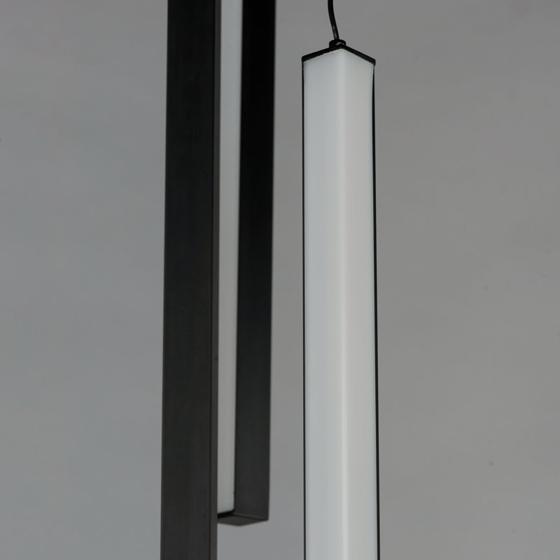 Luminaire suspendu noir 8 lumières Salch