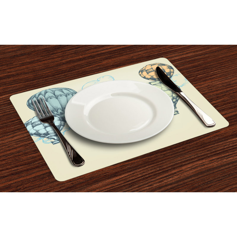 Polyester Abstract Rectangle Placemat