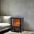 17-Inch Electric Fireplace With Realistic Flames And Overheat Protection