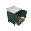 Meuble-lavabo de salle de bain, armoire de rangement en bois massif-743523995