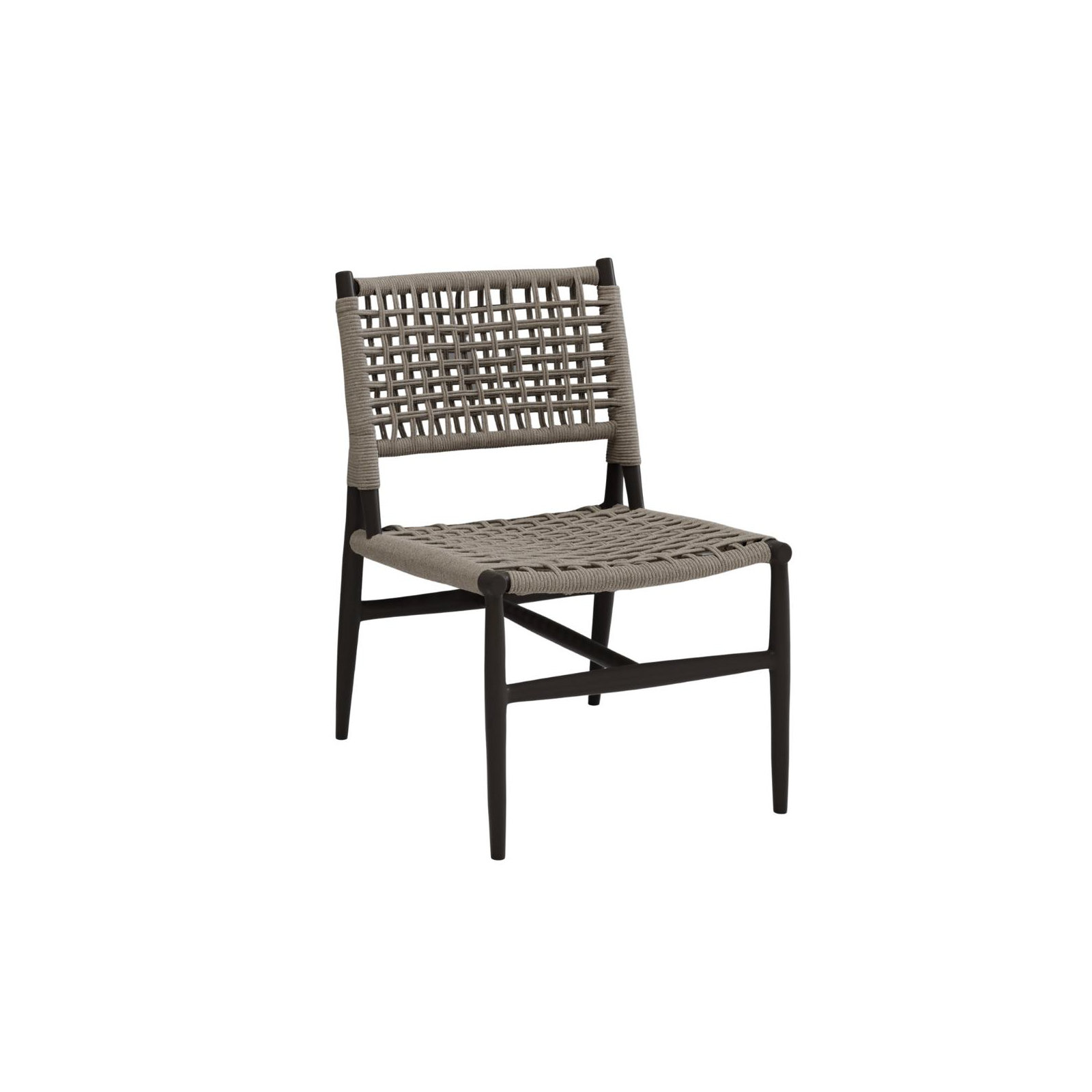 Grigio Premium All-Weather Wicker Outdoor Dining Side Chair