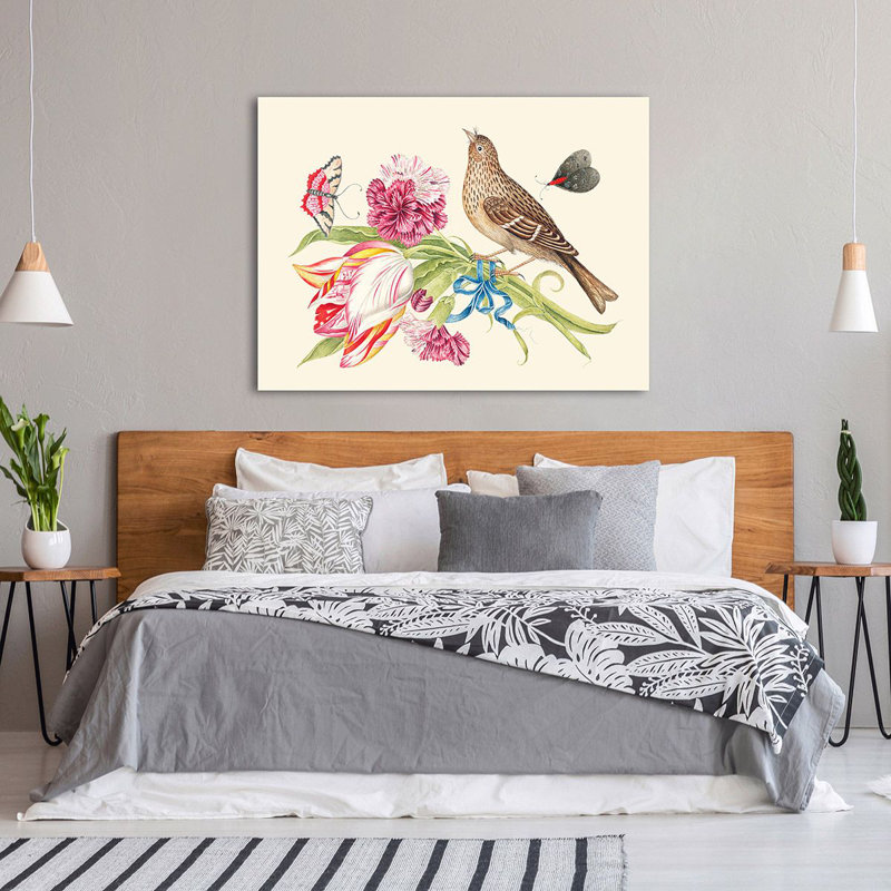 Bouquet Of Carnations And Tulips by Anonymous - Wrapped Canvas Art Prints, 70cm H x 100cm W x 4cm D
