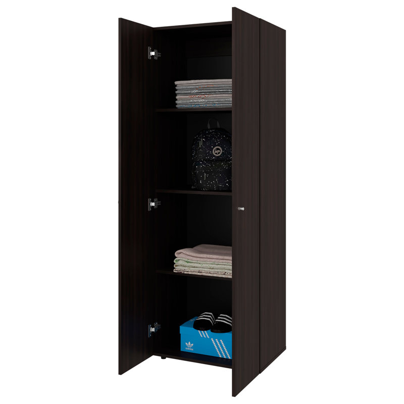 Armoire Ghent, 2 portes, 4 tablettes