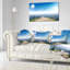 Coussin lombaire en mer à la toile seascape