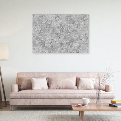 Gray Tiles - Wrapped Canvas Print