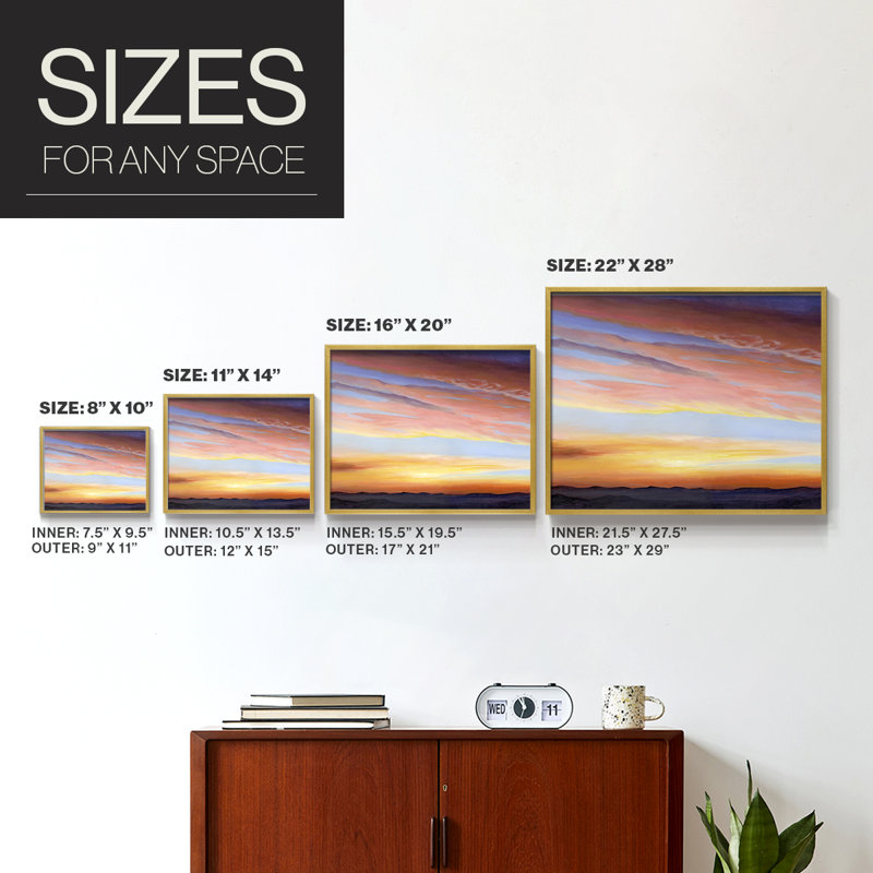 Ignited Dusk III -Framed Print - Restickable