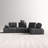 Upholstered L-Shaped Sectional Reversible