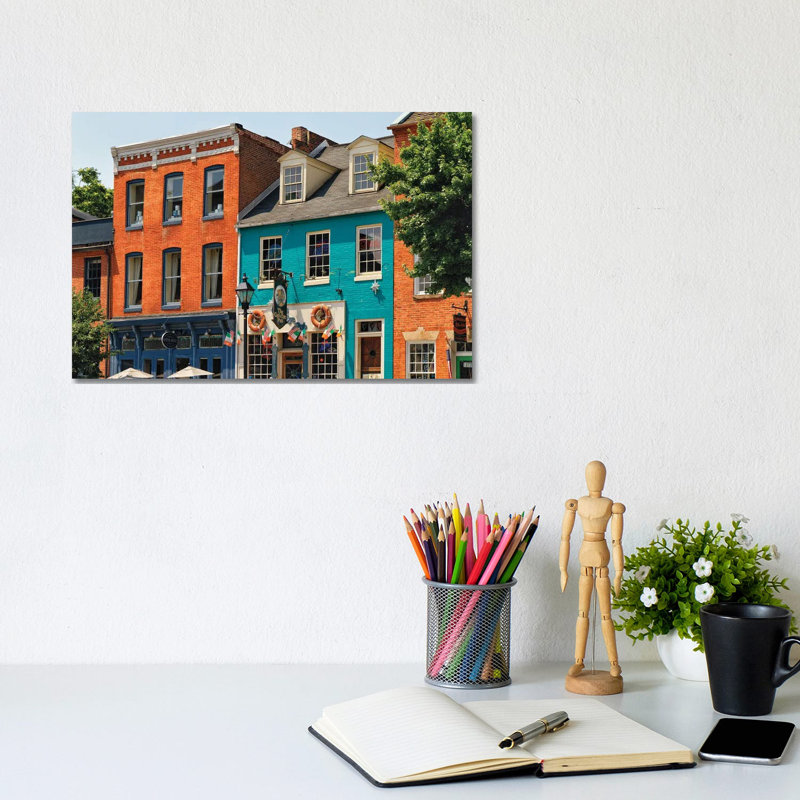 Fell's Point Pubs, Baltimore, Maryland 1 Piece Wrapped Canvas Wall Art, 20.32cm H x 30.48cm W x 1.91cm D