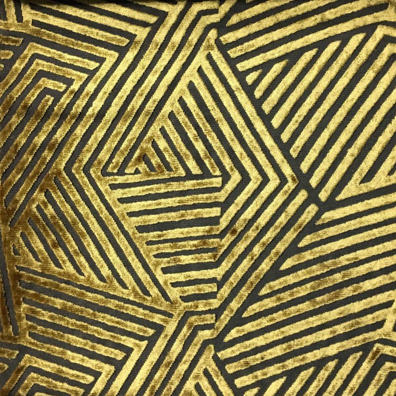Otis-Aurora Burnout Velvet Fabric, Domino