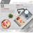 Stylish Core Bamboo 17-inch Workstation with 1 Container Cutting Board