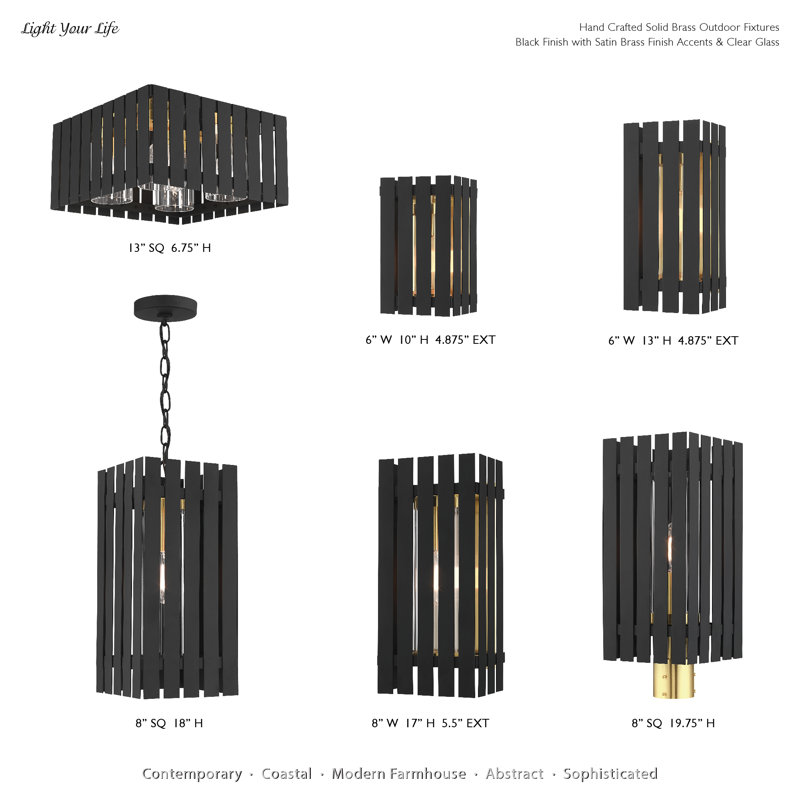 Greenwich Wall Light, Black, 13" H x 6" W x 4.875" D