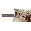 Console de style campagnard extra long de 70,9 po, canapé d'entrée étroit à 2 niveaux avec tablettes de rangement, table d'appoint rustique industrielle pour le salon, le couloir, le vestibule, le canapé derrière - finition brune