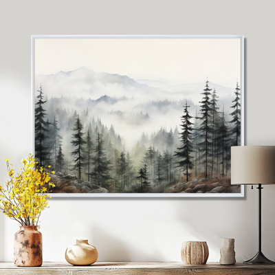 «Pine Misty Mountain II» sur toile