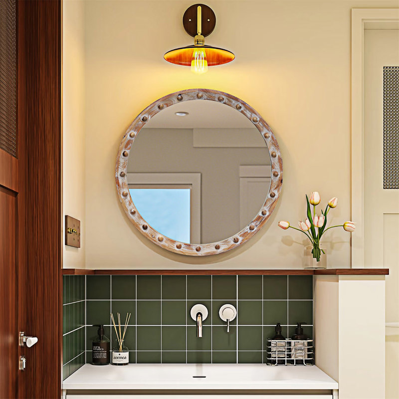 Miroir mural rond