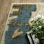 Tapis rayé beige / multicolore Rayan-300973488