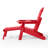 Outdoor Folding Adjustable Adirondack Chair With Cup Holder & Hideaway Ottoman-1367298873