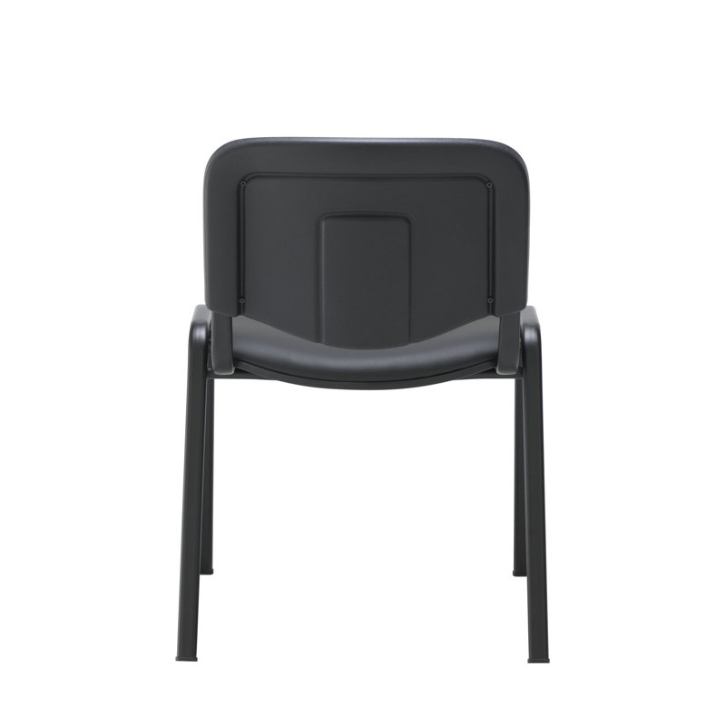 Silsden Armless Stacking Chair, Black, Black