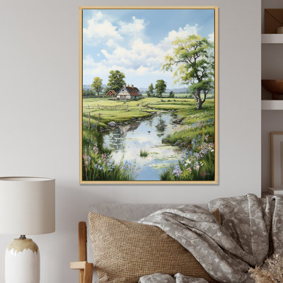 Art mural sur toile de ferme, impression de charme champêtre rustique - Charme de ferme relaxant I