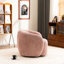 Fauteuil demi-tonneau pivotant rembourré Munehito-986386219