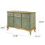 Buffet en bois de pin massif à 3 tiroirs de 57,48 po Wedgerbury-114775271
