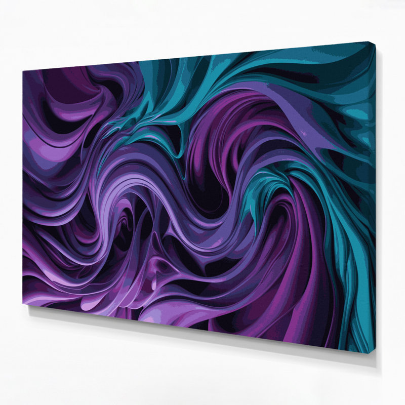 Art mural sur toile Biomorphic Abstraction 98, H 16 po x l 20 po