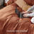 Bedsure Terracotta Duvet Cover Queen Size - Soft Double Brushed Bedding Set for Kids & Adults（Set of 3）-109724486-109724469