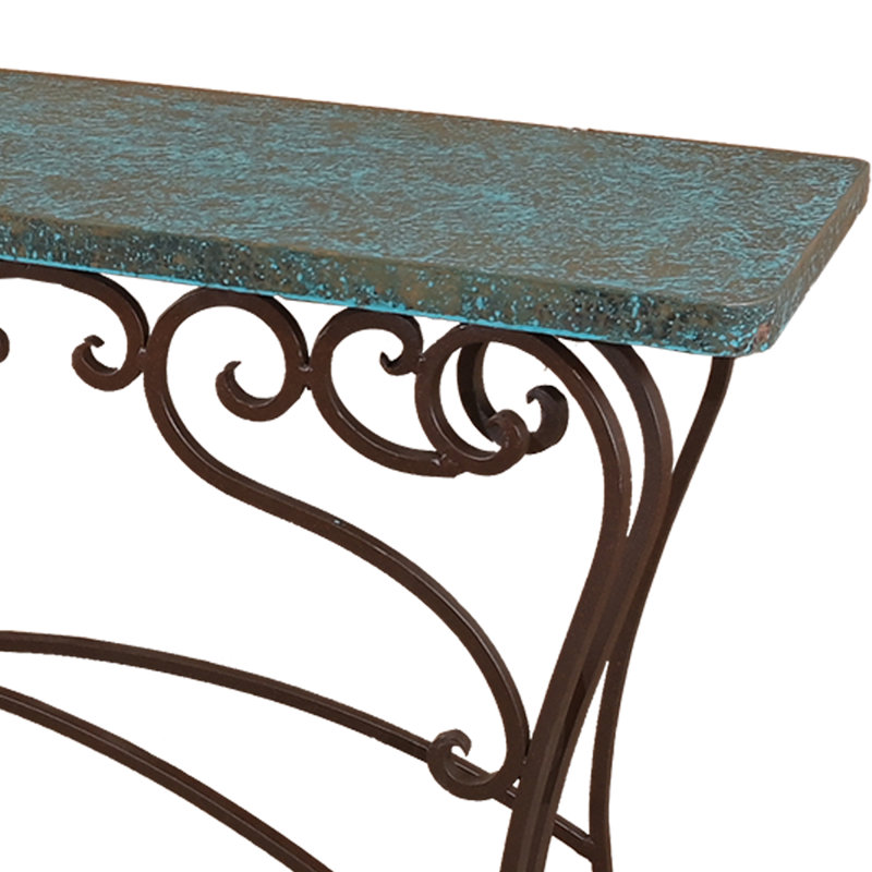 Sierra Madre naturelle, H 32 po x l 60 po x P 18 po, Turquoise