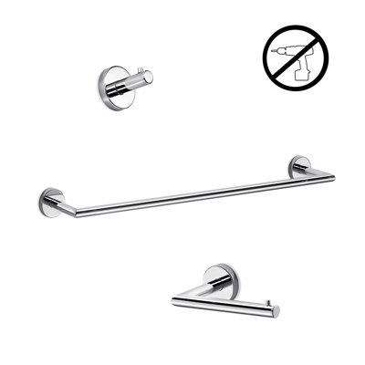 Gealuna 3 - Piece Bathroom Hardware Set