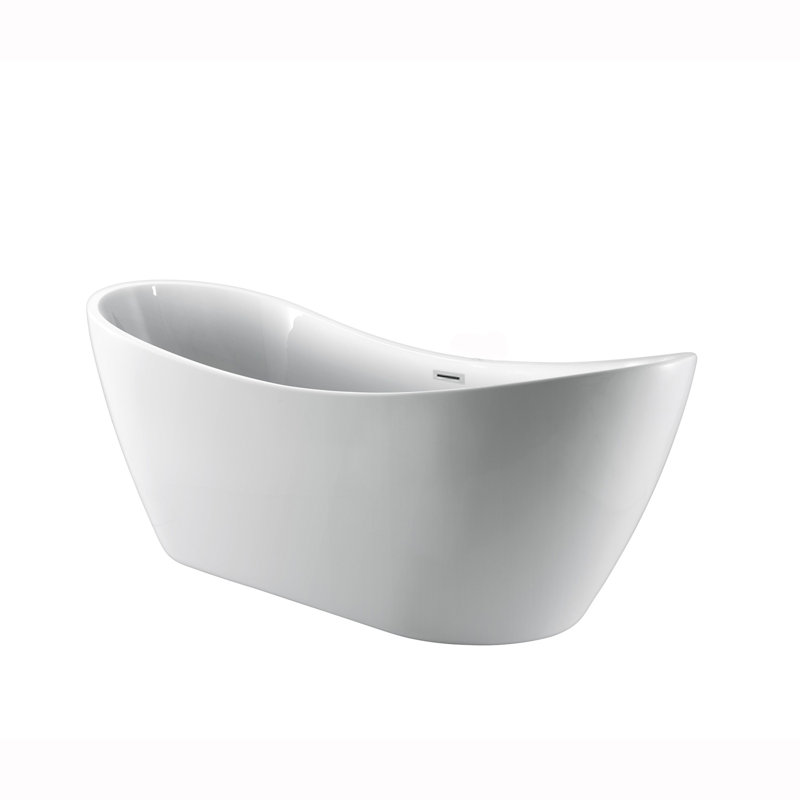 71.63'' x 27'' Soaking Acrylic Bathtub